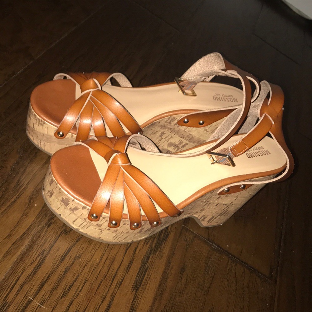 Reese Ankle Strap Cork Wedge Sandals